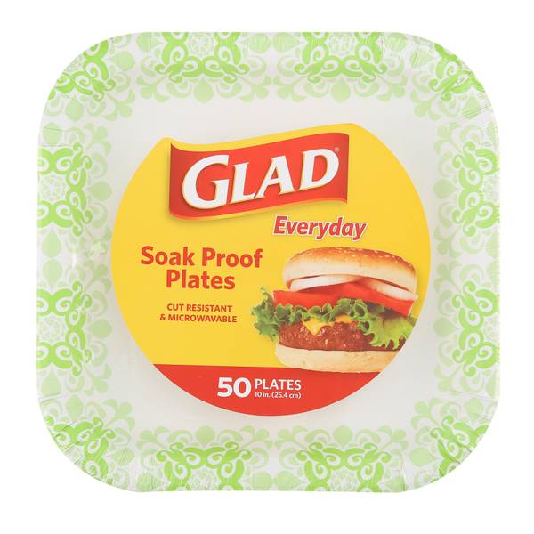 Photo of 50-Count 10" Square Plates