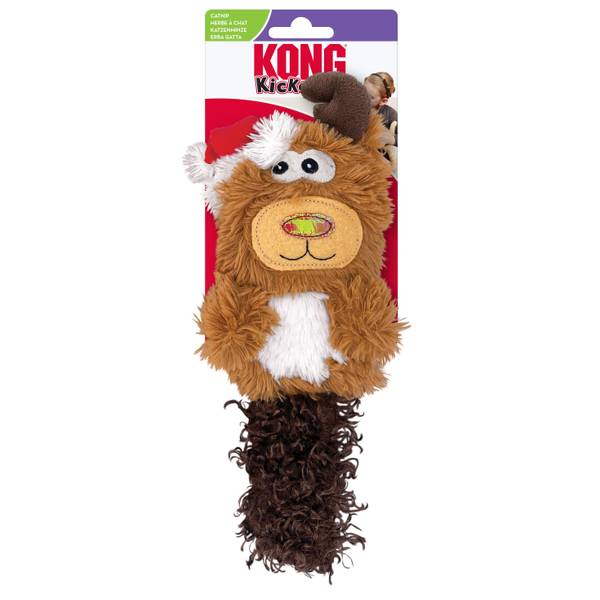 KONG Kickeroo Cactus Cat Toy - Plush Kicker With Crinkle Sound & Catnip