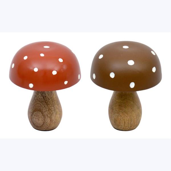 Photo of Mango Wood Cottage Core Mushroom Assortment