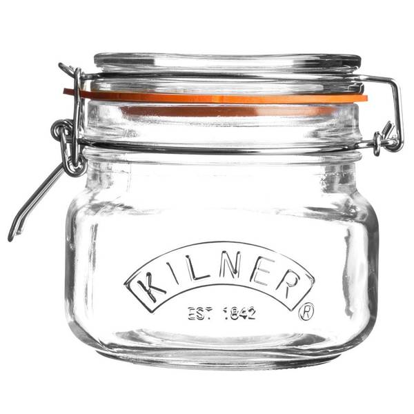 0025510 Square Clip Top Storage Jar 17 oz - pack of 4