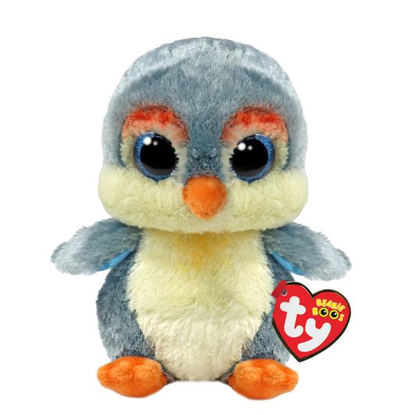 Photo of 6.5" Fisher the Gray Penguin Beanie Boo