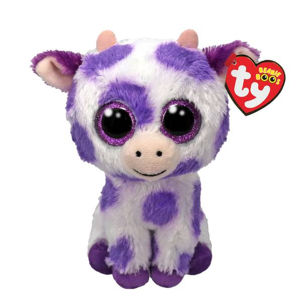 Photo of 6.5" Ethel the Purple Cow Beanie Boo