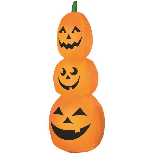 Photo of Gemmy 6.5' Pumpkin Trio Stack