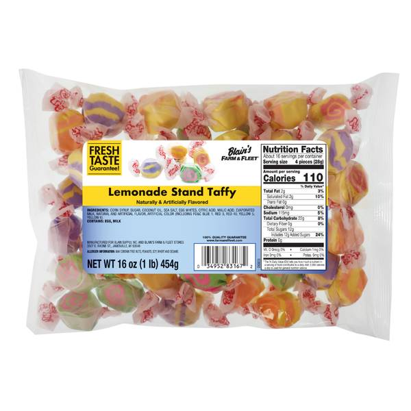 Photo of 16 oz Lemonade Stand Salt Water Taffy