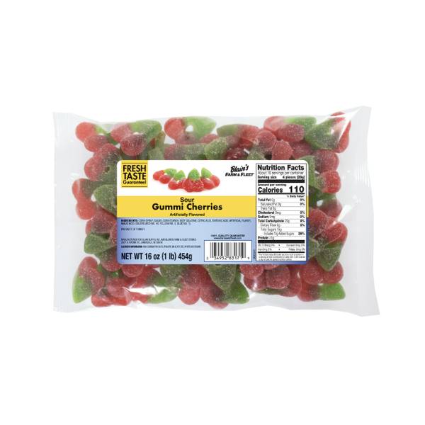 Photo of 16 oz Sour Gummi Cherries