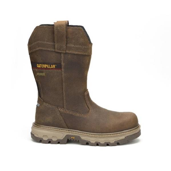 Caterpillar Colorado Equip Wellington Composite Toe Work Boot Men s Dark Brown Size 10 Boots