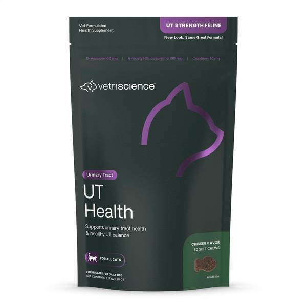 VetriScience 60Count UT Strength Feline Urinary Supplement Soft Chews