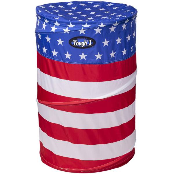 thumbnail image 2 of Tough-1 Collapsible Barrel Set - Red White Blue Nylon Barrels For Horse Barrel Racing Practice 2 of 13