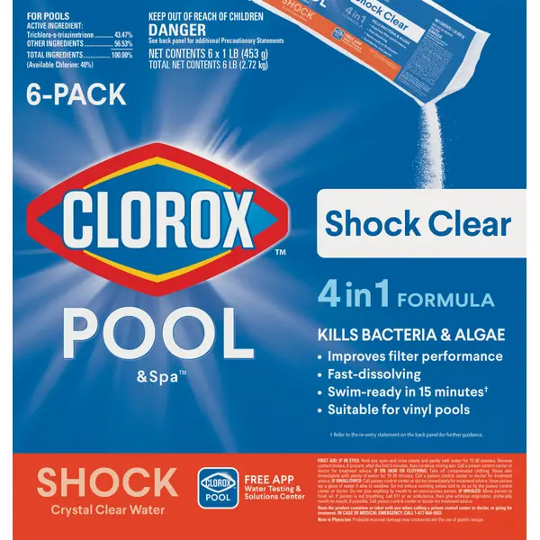Clorox Pool & Spa 6-Pack 96 oz Pool Shock - 32706CLX | Blain's