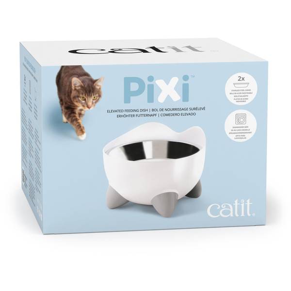 Photo of White PIXI Elevated Feeding Dish
