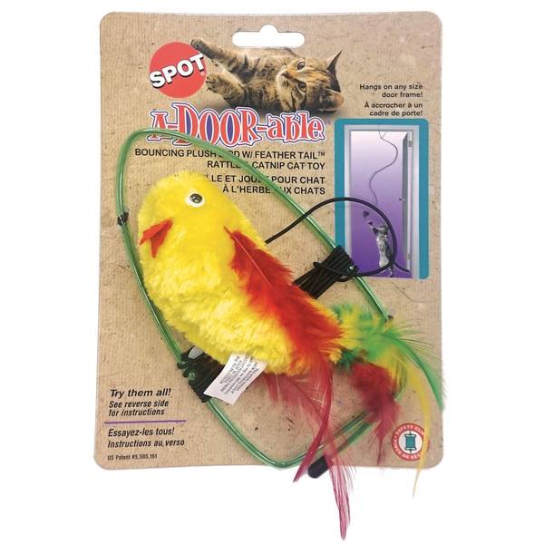 Photo of A-Door-Able Bouncing Plush Bird with Feather Tail