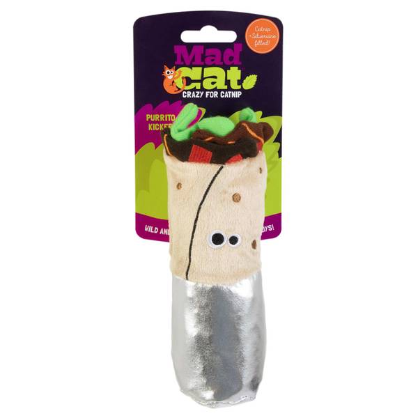 P.L.A.Y. Feline Frenzy Kicker Cat Toy - Shrimp Burrito Design (Machine Washable)