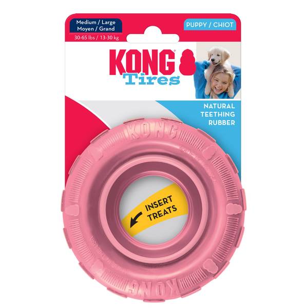 KONG Medium/Large Puppy Tires Dog Chew Assortment KPT11 Blain's