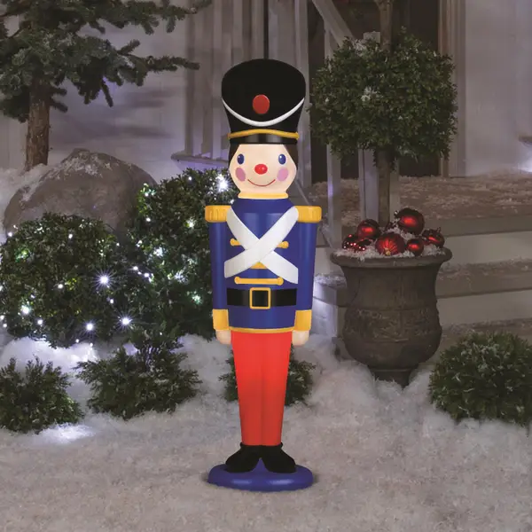 Gemmy 3.5' Blow Mold Lighted Toy Soldier - G08 113379 | Blain's