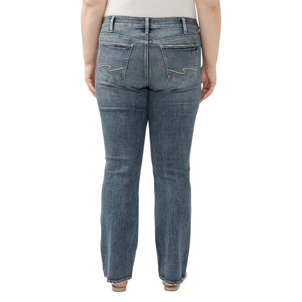 Silver Jeans Co. Women's Plus Size 90s Vintage High Rise Bootcut Jeans - Dark Wash, 20" Leg Opening