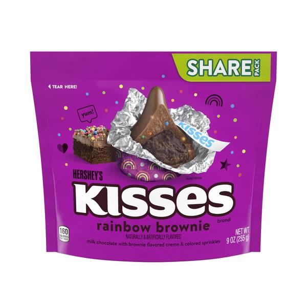 UPC 034000944576 - Hershey's Kisses Rainbow Brownie Flavored Share Bag ...