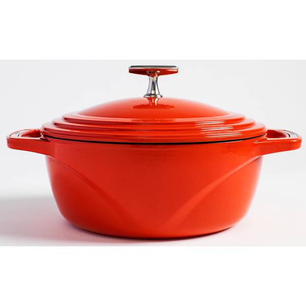 Lodge USA Enamel 4.5 Qt. Cast Iron Dutch Oven, Red - U4ID400 | Blain's ...