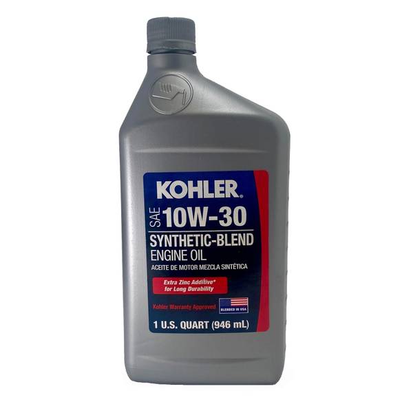 Kohler 1 Quart SAE 10W-30 Synthetic Blend Oil - 25 357 65-S | Blain's ...