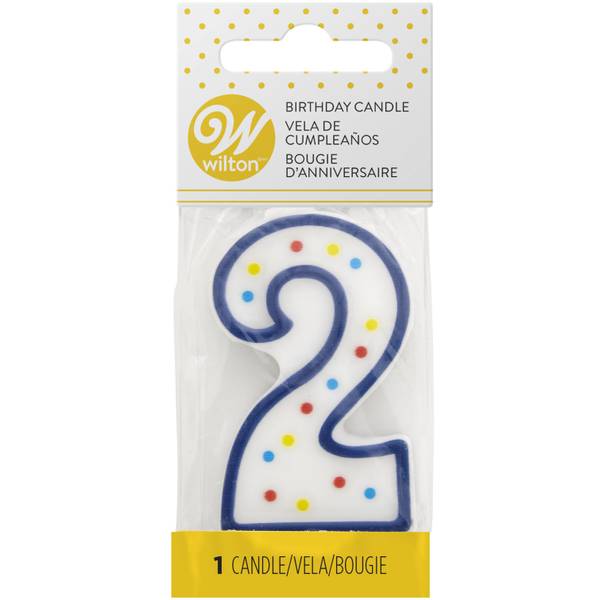 Photo of 3" Number 2 Large Birthday Candle