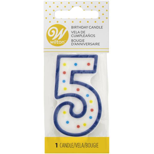 Photo of 3-Inch Number 5 Large Birthday Candle