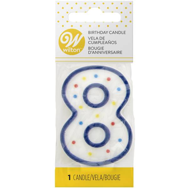 Photo of 3-Inch Number 8 Large Birthday Candle