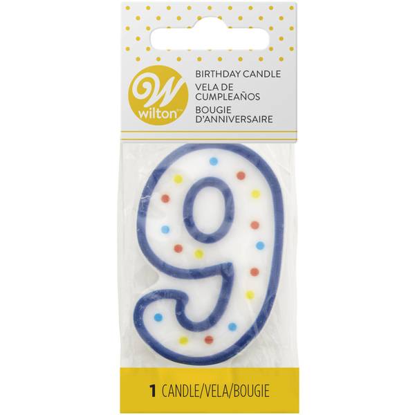 Photo of 3" Number 9 Large Birthday Candle