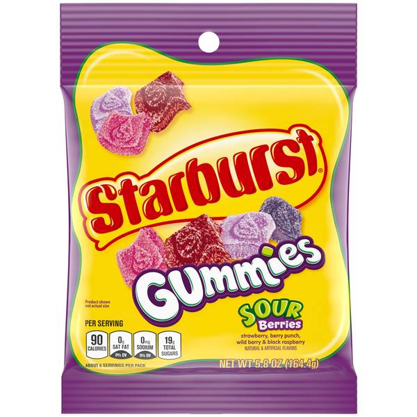 UPC 022000021243 product image for Starburst 5.8 oz Sour Berry Gummies | upcitemdb.com