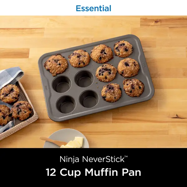 Ninja NeverStick Essenital 12 Cup Muffin Pan - B10212 | Blain's Farm & Fleet