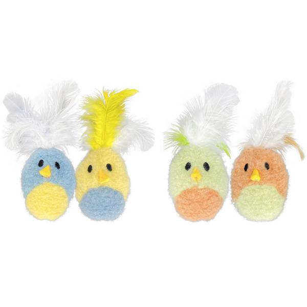 Photo of 2-Pack Feather Birds with Catnip Cat Toy Assortment