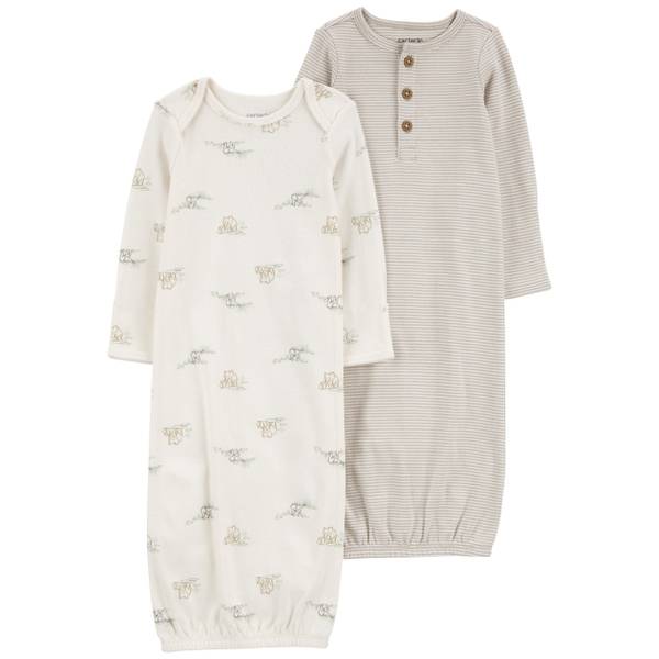 Carter's Infant's 2-Pack Sleeper Gowns - 1R195310-NB | Blain's Farm & Fleet