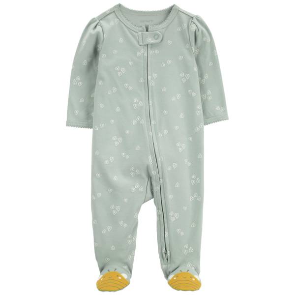 Carter's Infant Girls Bee Zip 2-Way Zip Cotton Sleep N Play - 1R062610 ...