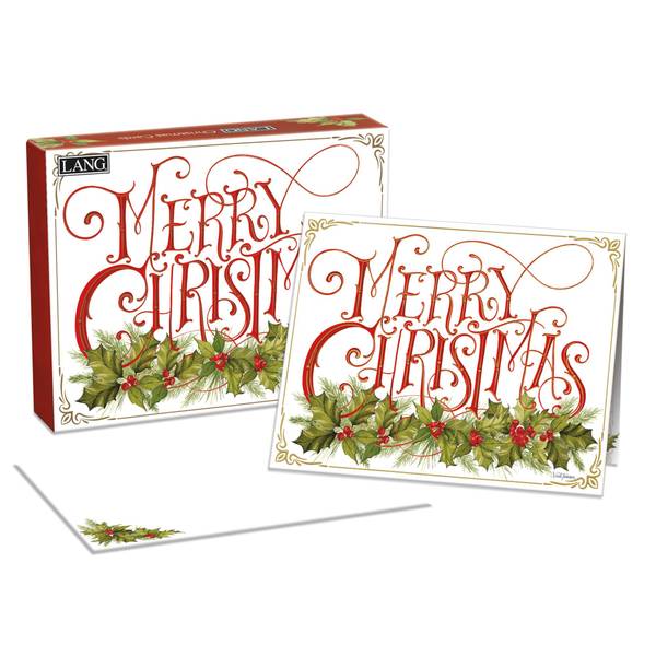 Christmas Holly Boxed Christmas Cards by Nicole Tamarin