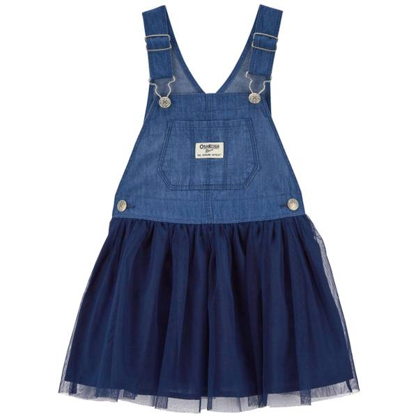 Oshkosh Infant Girl s Tulle and Denim Jumper Dress 1Q977710 3M