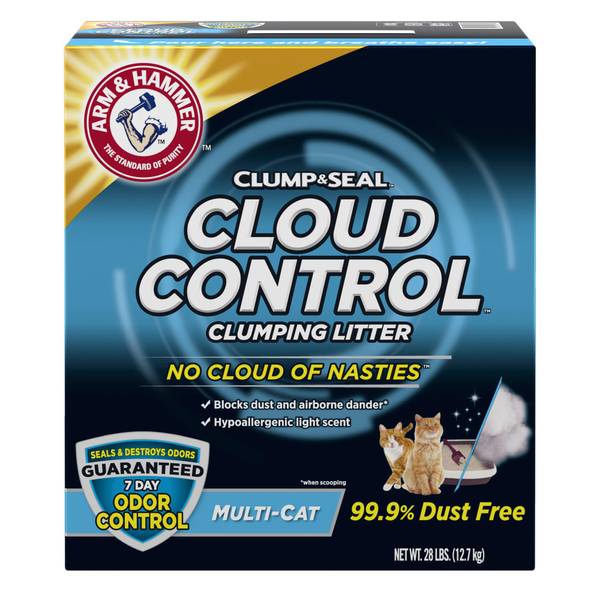 Photo of 28 lb Cloud Control Multi-Cat Clumping Cat Litter with Hypoallergenic Light Scent