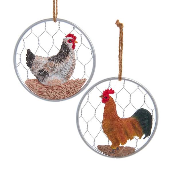 Photo of Chicken On Wire Ornament Assortment