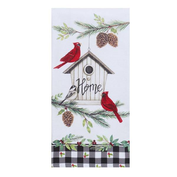 Photo of Winter Cardinal Birdhouse Towel