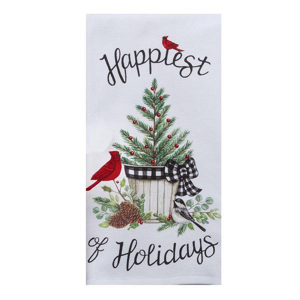 Kay Dee Designs Winter Cardinal Happiest Holiday Kitchen Towel