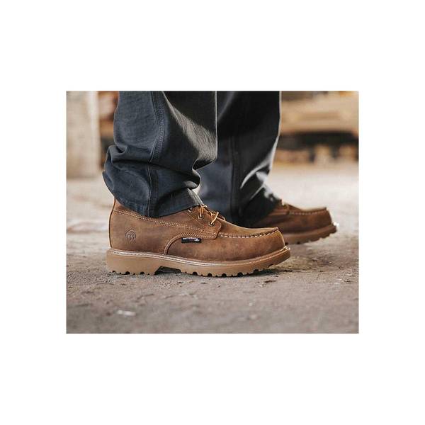 最終USA製RRLレザーモカシンブーツ　ボルチモア　デップ　ラッセル　パラブーツ Wolverine Men's Floorhand Moc Toe Boots - W221049-8 | Blain's Farm