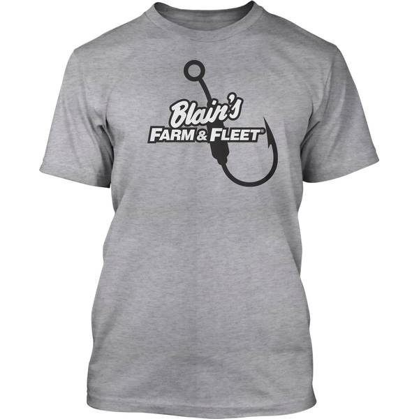 Blain's Farm & Fleet Men's Fish Hook Tee Shirt - BL0086UST-LTSTL-S