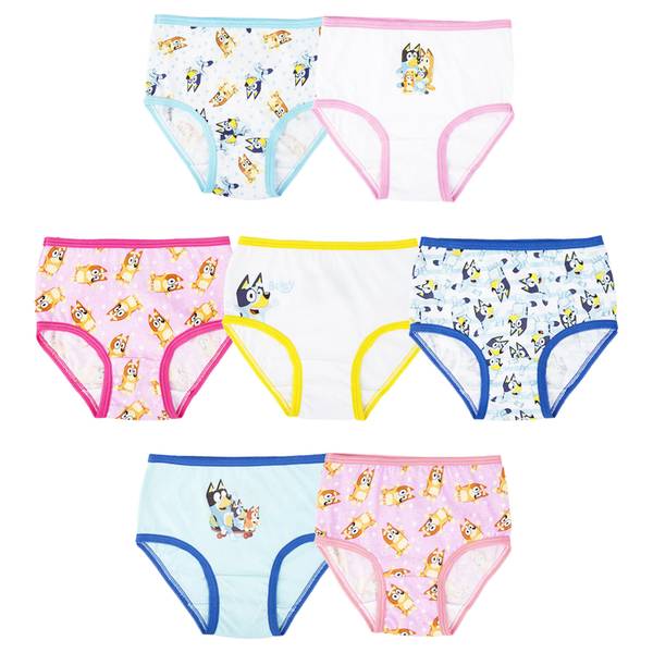 Handcraft 7-Pack Toddler Girls Bluey Cotton Underwear - TGUP4886-2T-3T ...