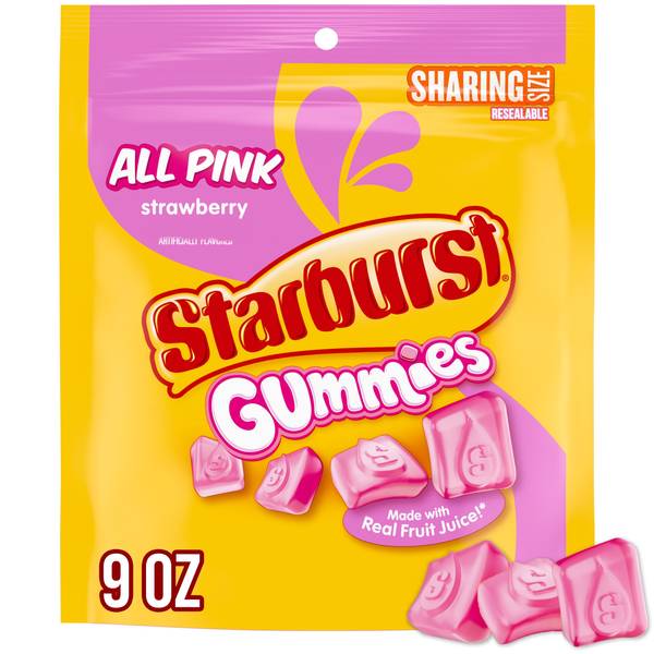 Photo of 9 oz All Pink Gummies Sharing Size