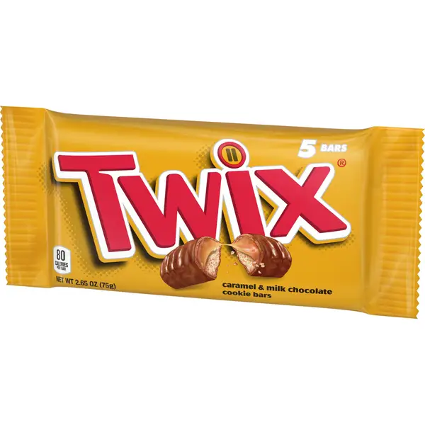 Twix 5-Pack 2.65 oz Caramel Chocolate Candy Fun Size Bars - 531689