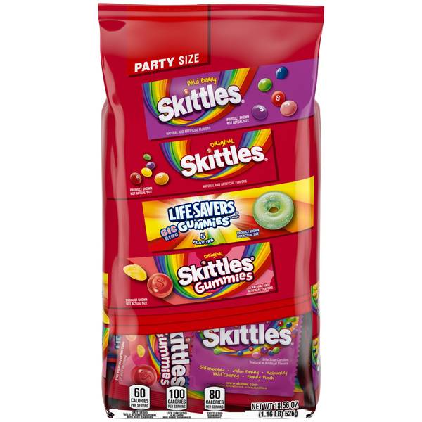 Photo of 18.56 oz Gummies and Life Savers Gummies Variety Pack Party Size Bag