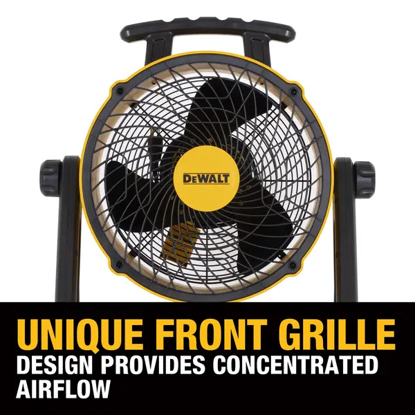 ファンデルス DEWALT 16 in. Yellow 3 Speed Benchtop and Hanging Drum Fan