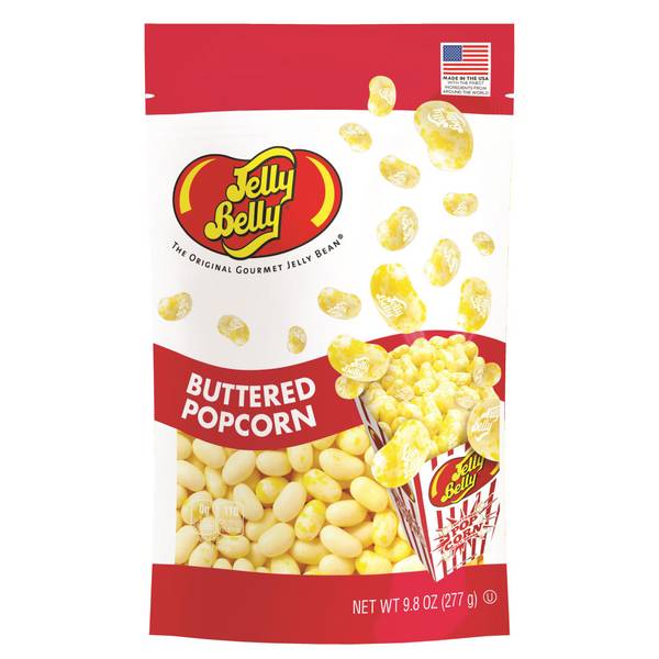 Photo of 9.8 oz Buttered Popcorn Jelly Bean Pouch Bag