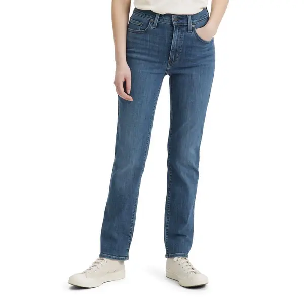 Levi's women's slimming straight jean discount