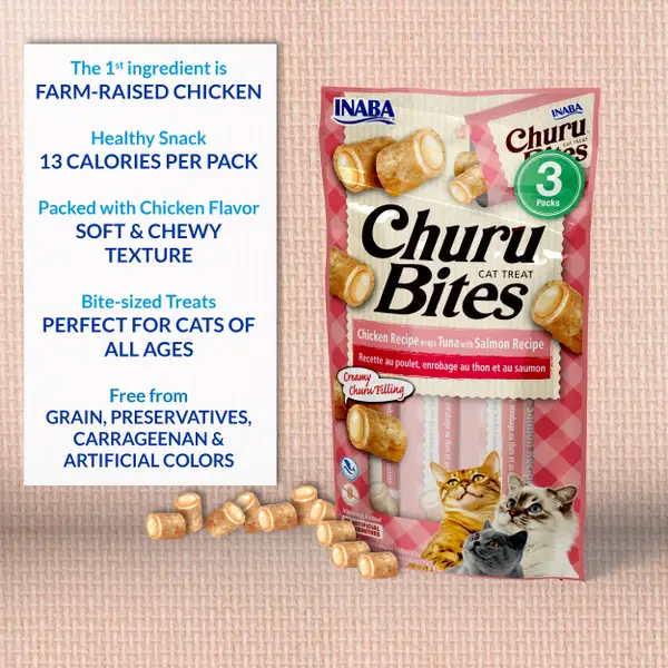 Churu 1.05 oz Bites Chicken Cat Treats - IBA00895 | Blain's
