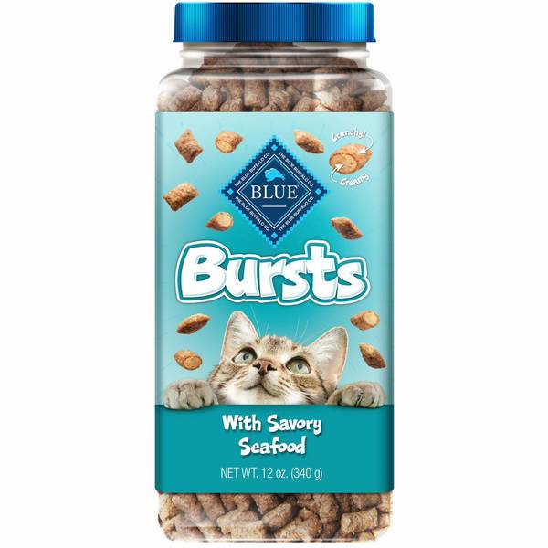 Photo of 12 oz Bursts Seafood Crunchy Cat Treats