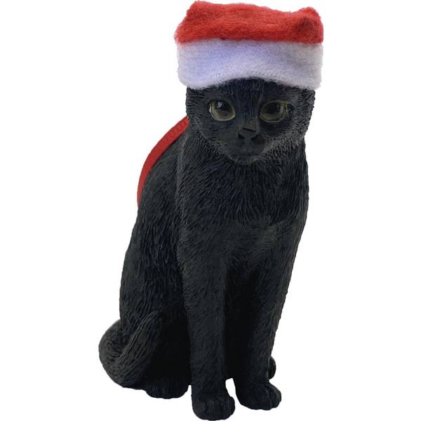 Sandicast Black American Shorthair Cat Ornament - XSO30403