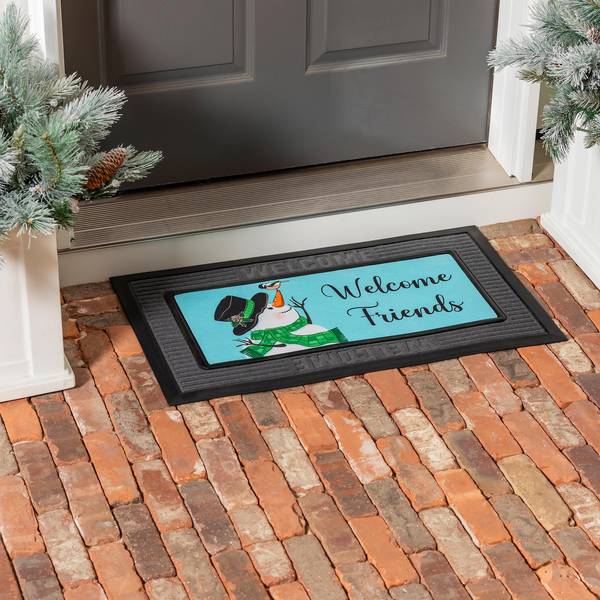 Photo of Snowman and Chickadee Sassafras Switch Mat